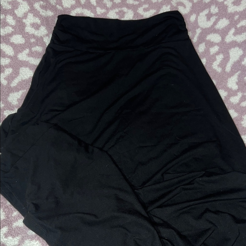 Faded Glory Classic Black A-Line Skirt